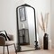 Arched Full Length Mirror Vintage Carved Mirror Iron Frame Wall Mirror